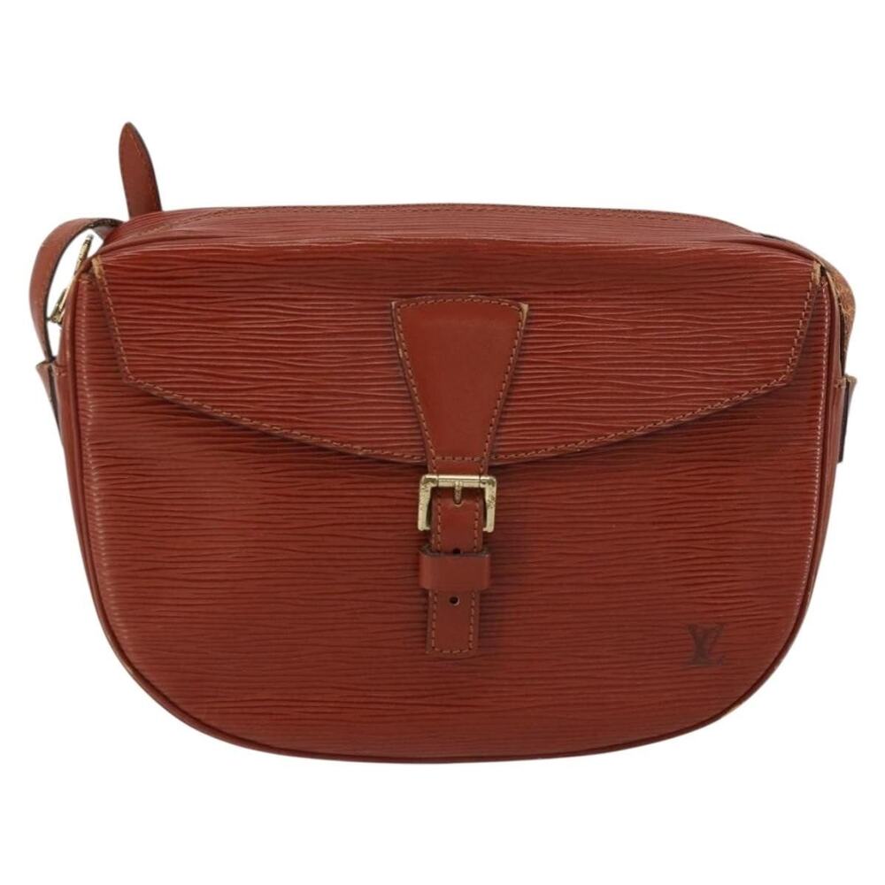 Louis Vuitton Epi Jeune Fille MM Shoulder Bag Brown